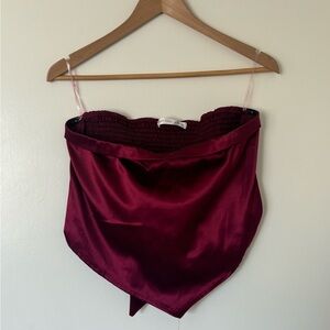 Altar’d State Silk Tie Top